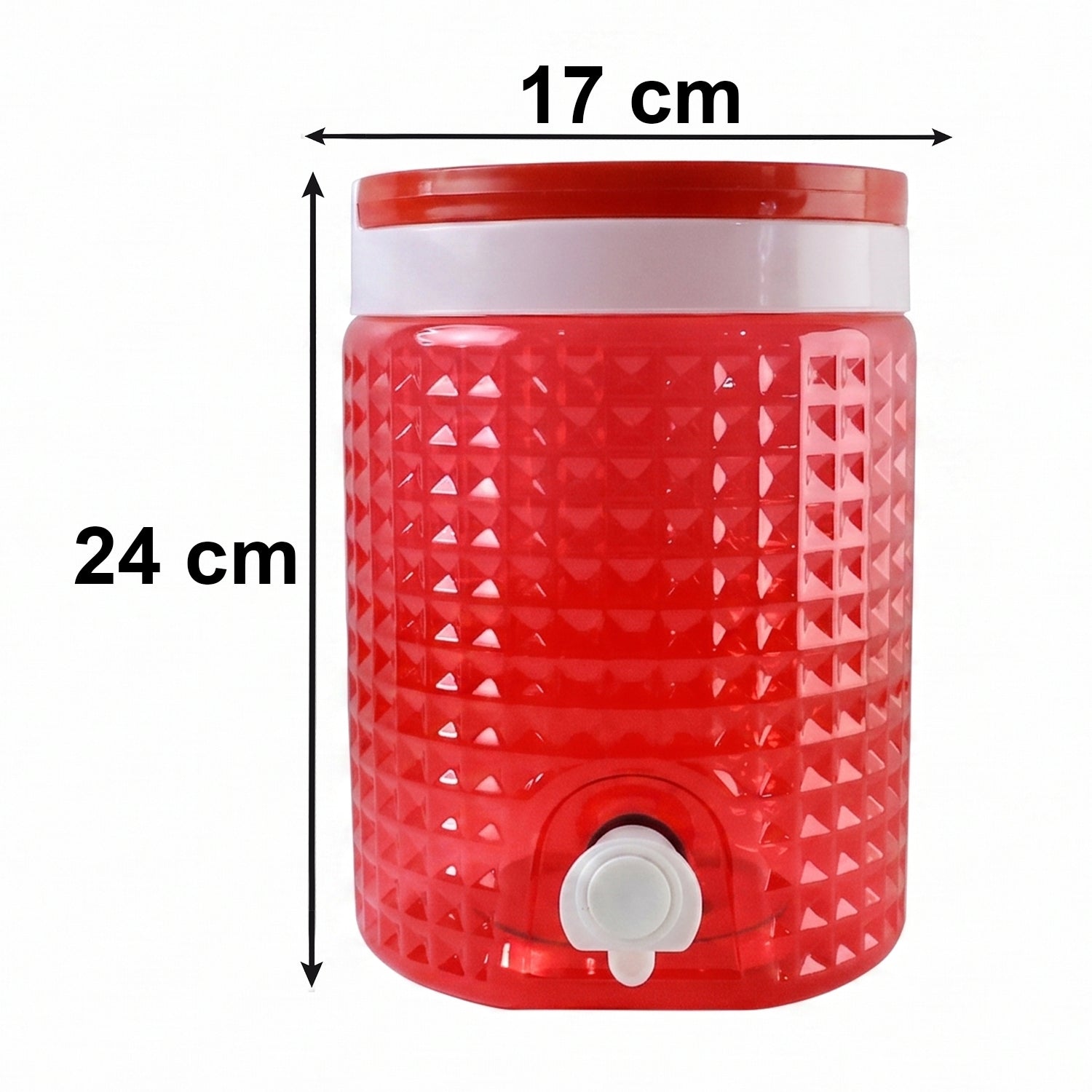 DIAMOND CUT DESIGN PLASTIC WATER JUG TO CARRYING WATER AND OTHER BEVERAGES (4500ML)
