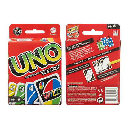 UNO customizable wild cards and game box
