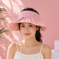 Pink Women's Foldable Wide Brim Sun Visor Cap – Travel & Outdoor UV Protection