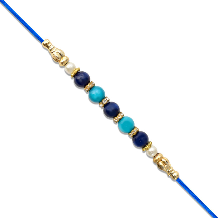 Blue Beads Rakhi | Rakhi For Rakshabandhan |