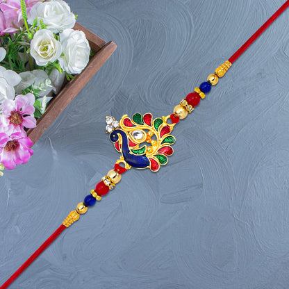 Rakhi – Traditional Peacock Design for Brothers & Sisters