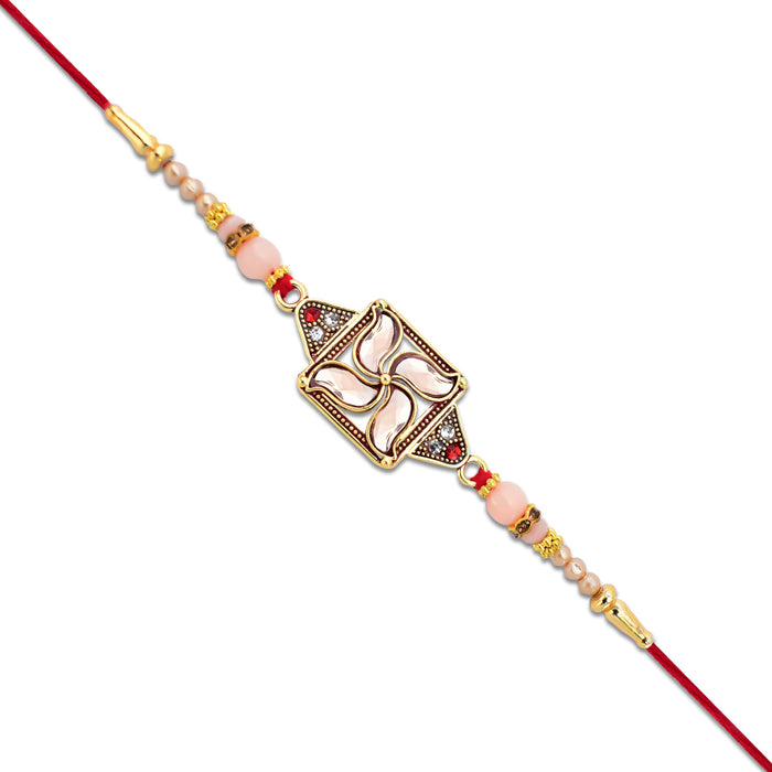Traditional Diamonds Swastik Rakhi | Rakhi For Rakshabandhan |