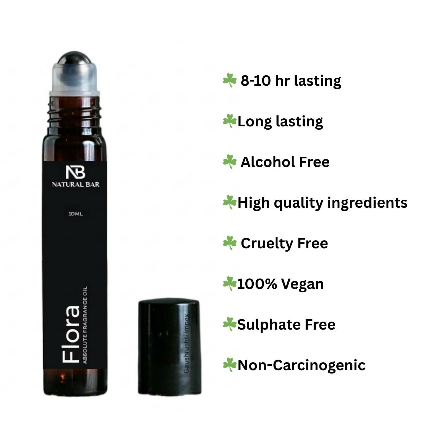 Elegant Flora luxury attar perfume oil in travel-size bottle