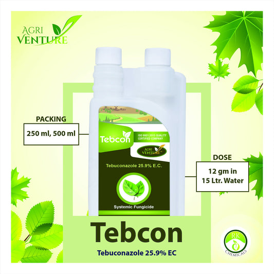 AgriVenture TEBCON ( Tebuconazole 25.9 % EC) Broad Spectrum Systemic Fungicide (500Ml)