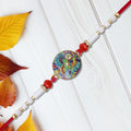Paisley Swirl Rakhi – Elegant Handcrafted Raksha Bandhan Gift