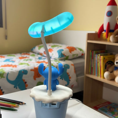 Cute Cartoon LED Desk Lamp for Kids Room, Study Night Light with Soft Glow