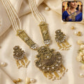 Gold & Pearl Necklace Set – Elegant Bridal & Party Jewelry