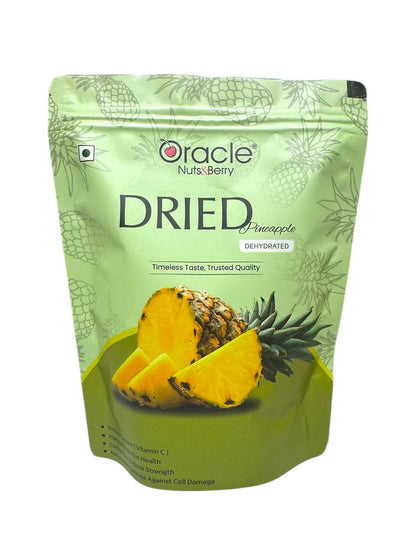 Oracle Dried Pineapple Dehydrated Fruit Snack 250gm Made from Naturally Ripened Pineapple