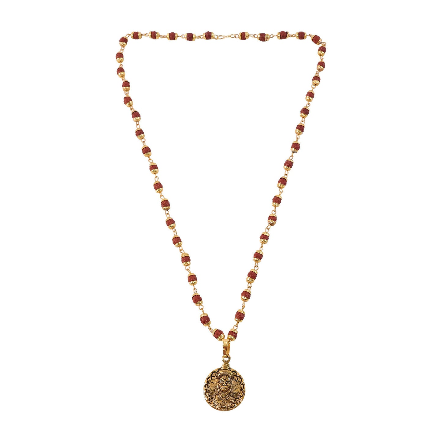 Hanuman Pendant With Rudraksha Mala Bead
