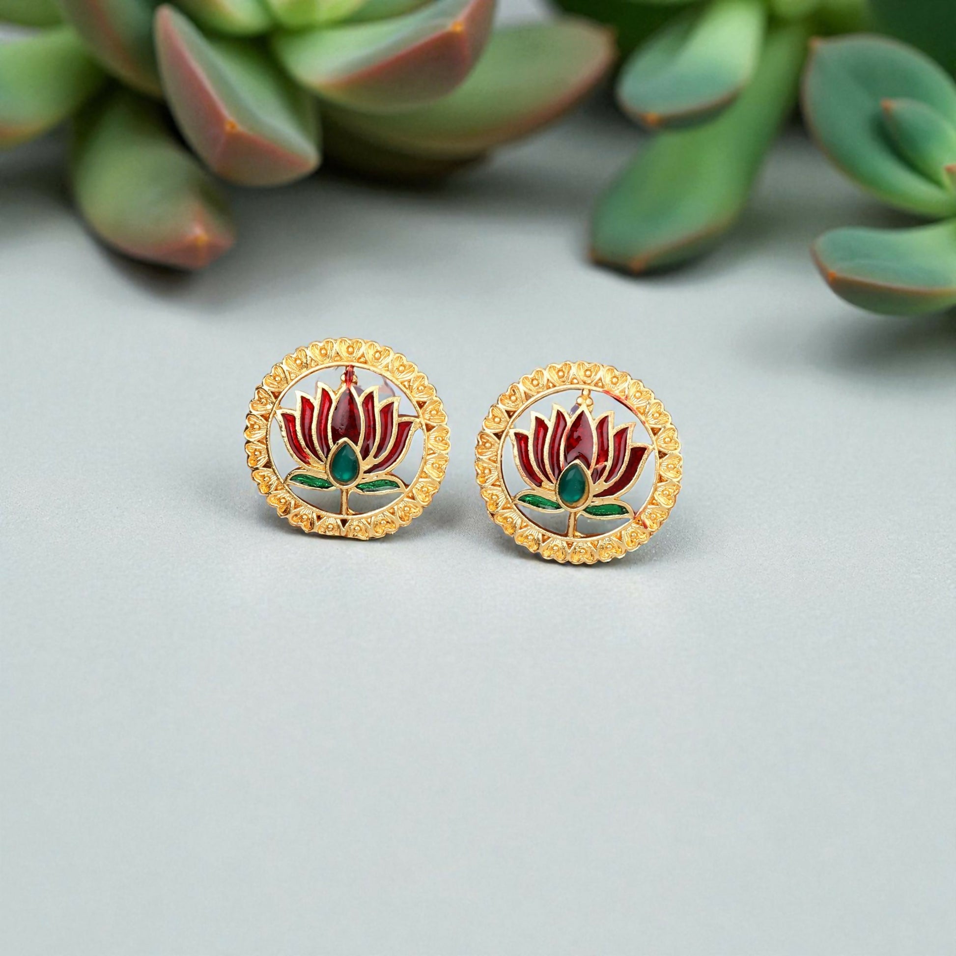 Temple Jewellery Lakshmi Coin Choker with Jhumka Earrings