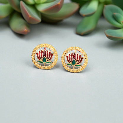 Temple Jewellery Lakshmi Coin Choker with Jhumka Earrings