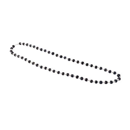 Karungali Bead Mala Necklace with Silver Finish Links