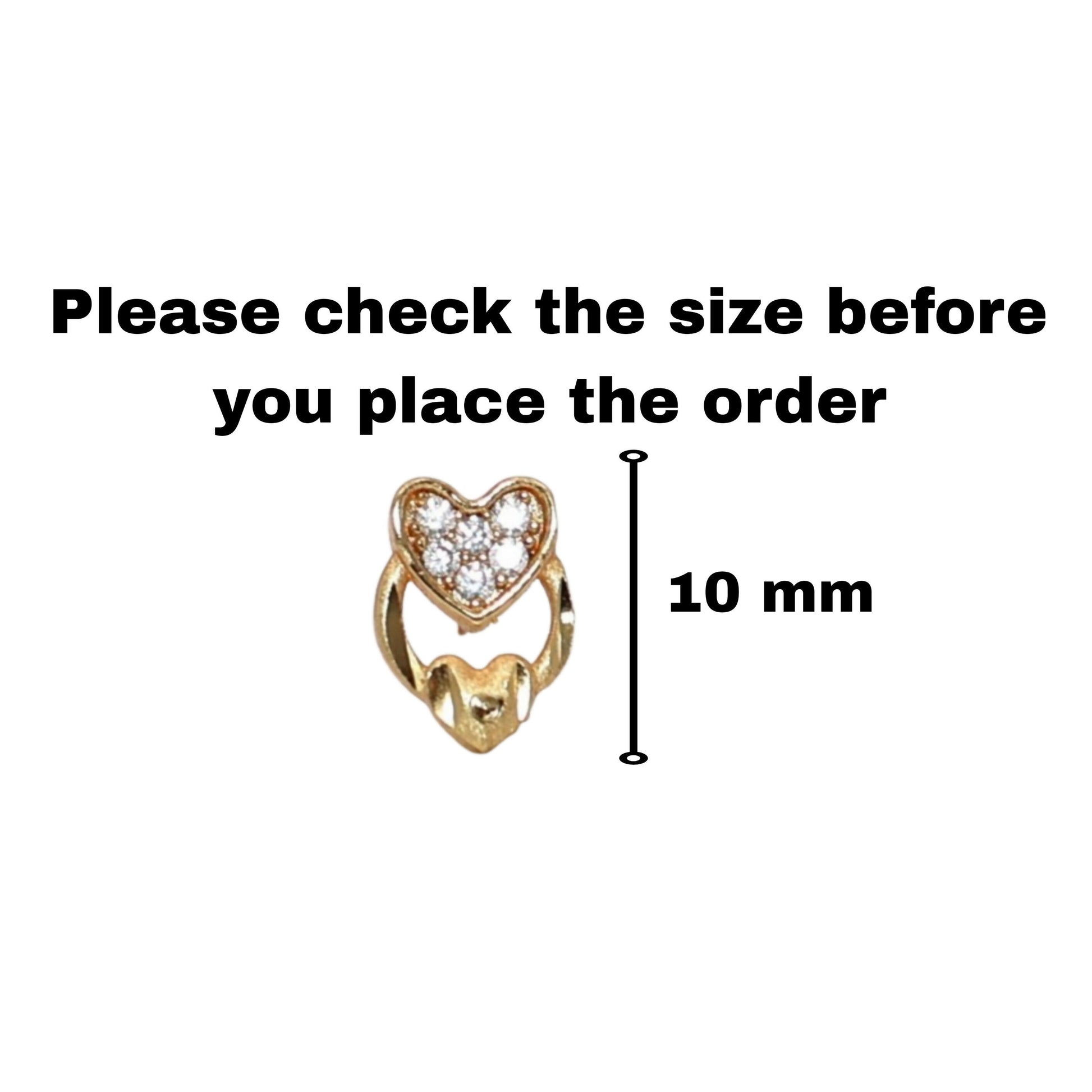 Heart Halo Stud Earrings | Gold Plated AD Daily Use for women and girls