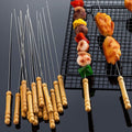 Barbecue Skewers – Stainless Steel & Wooden Handle | Indo Glow