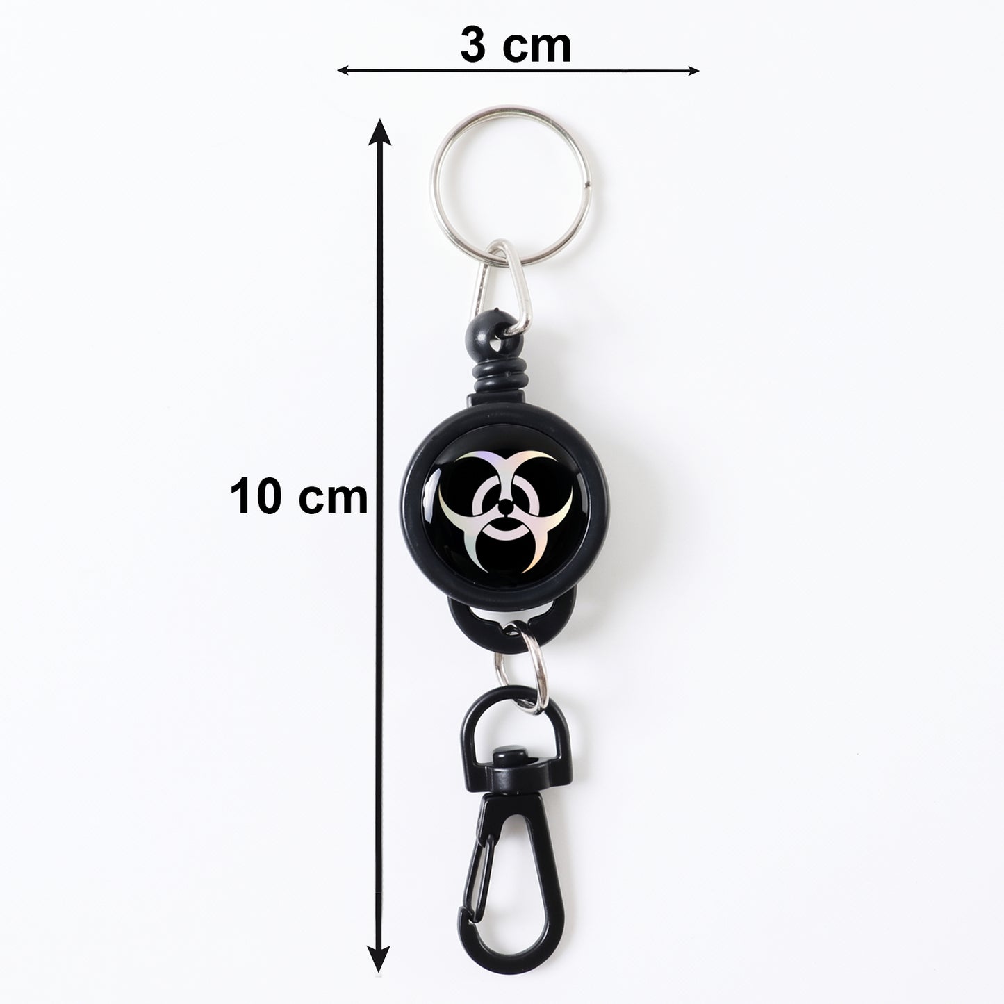 Compact retractable keychain with anti-lost design