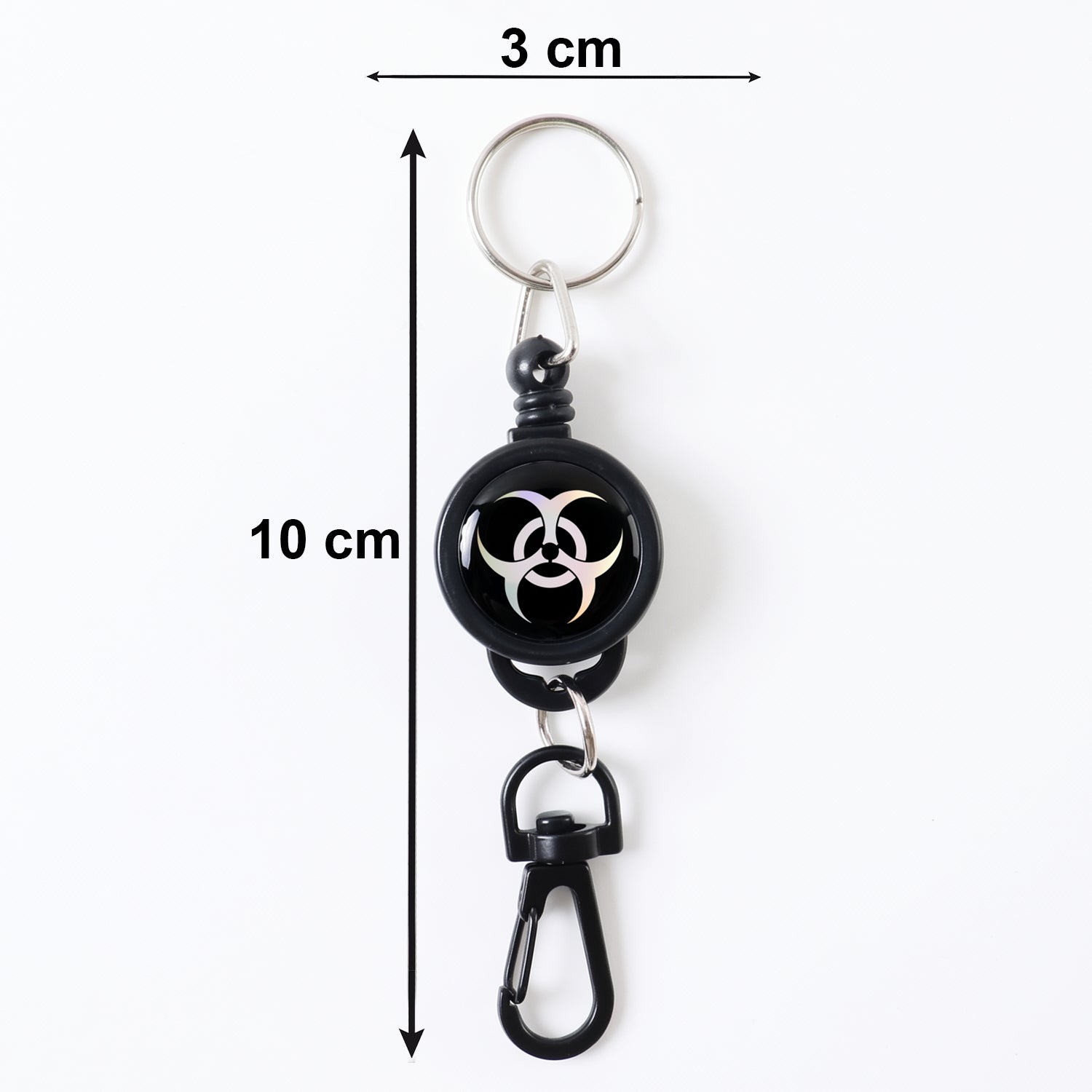 Compact retractable keychain with anti-lost design