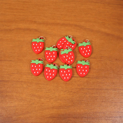 strawberry themed keychain pack