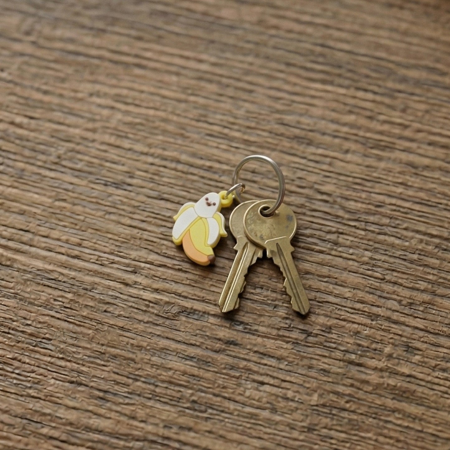 Cute Cartoon Banana Bag Charm Keychain Set (10 Pc)