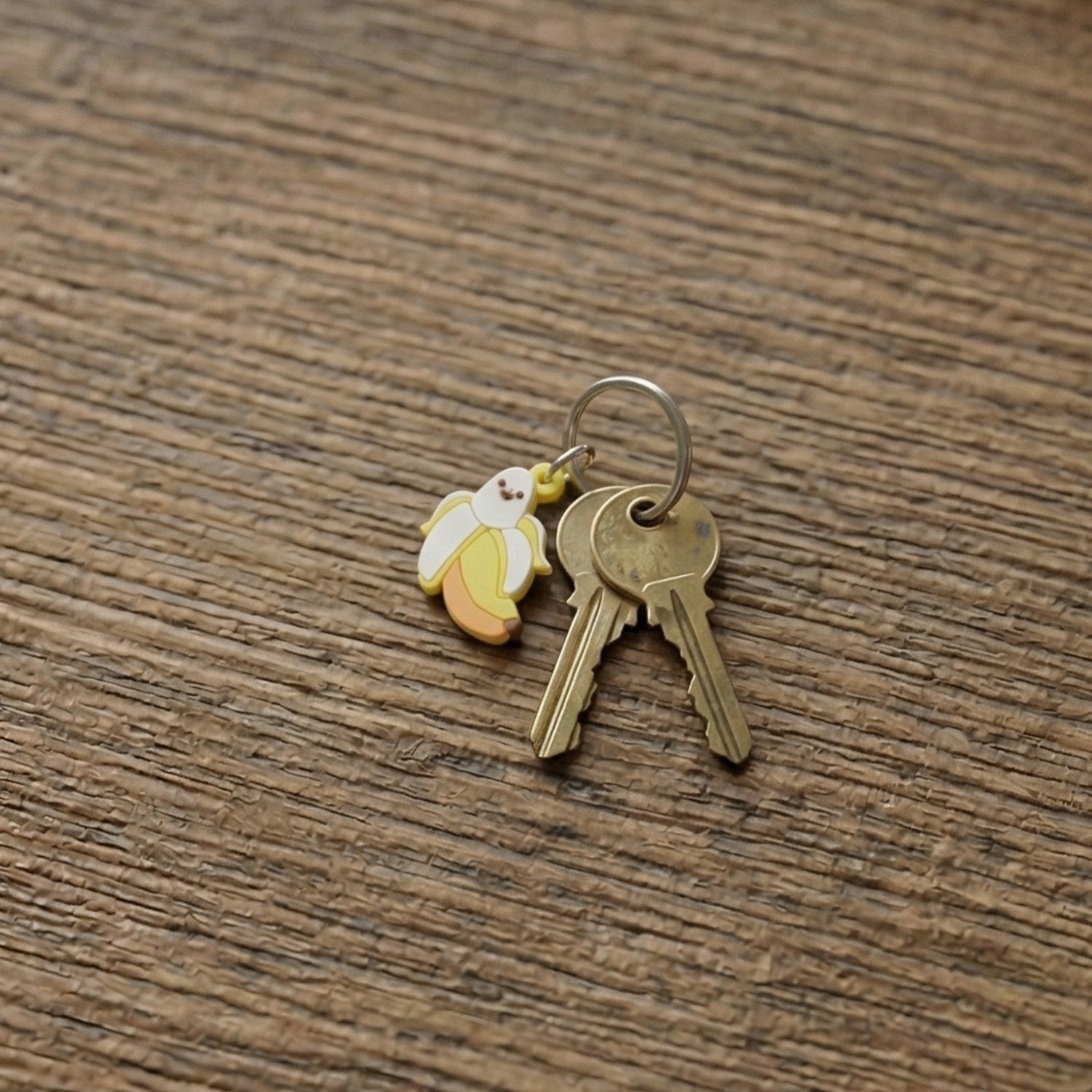 Cute Cartoon Banana Bag Charm Keychain Set (10 Pc)