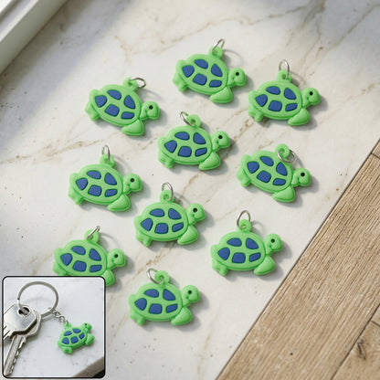 Cartoon tortoise key ring set