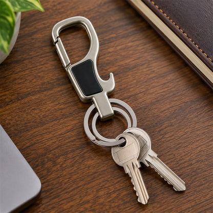 Stainless Steel Carabiner Keychain – Secure Lock & Compact Design