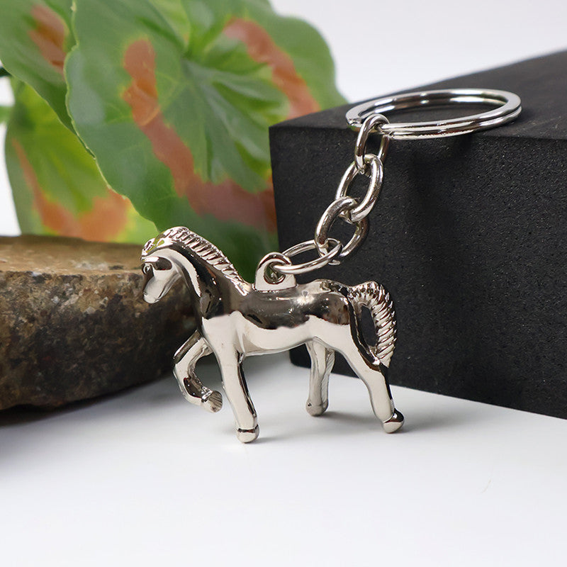 Elegant Horse Shape Stylish Keychain – Premium Shine Animal Design Key Ring