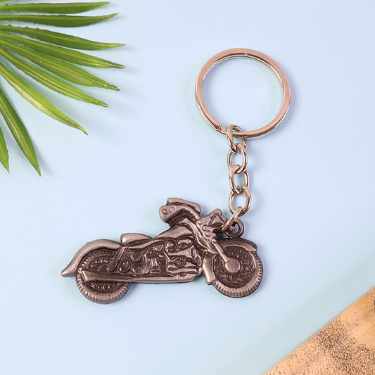 Vintage Motorcycle Design Keychain – Stylish Bike-Shape Accessory for Riders & Bikers