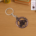 Jai Shree Shyam Keychain – Durable Metal with Crystal Accent