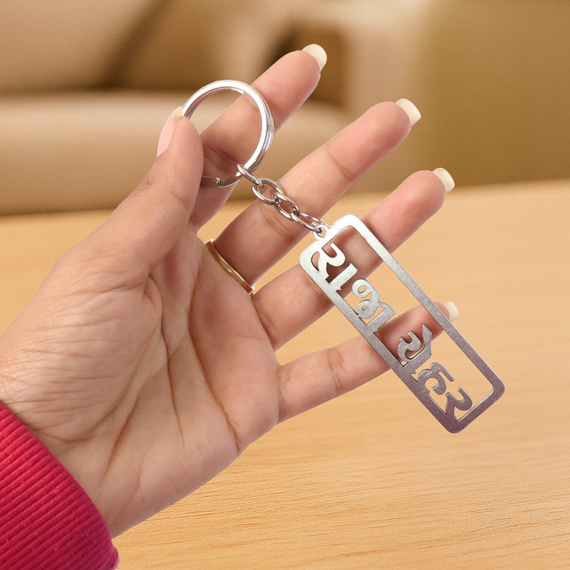 Stylish Raja Chehar Nameplate Metal Keychain