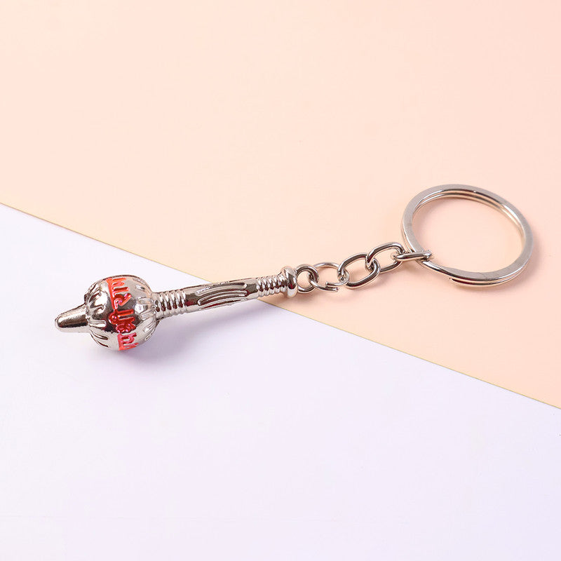 Jay Shree Ram Gada Silver Finish (Metal Keychain)