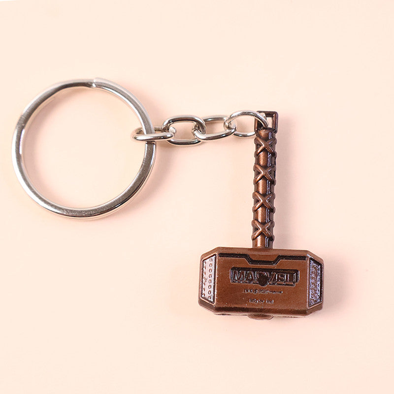 Mini Hammer Style Metal Keychain – Stylish Collectible Keyring