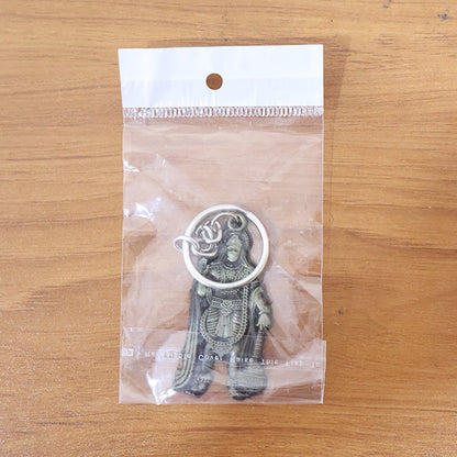 Compact Hanuman metal keychain symbolizing Lord Hanuman's devotion