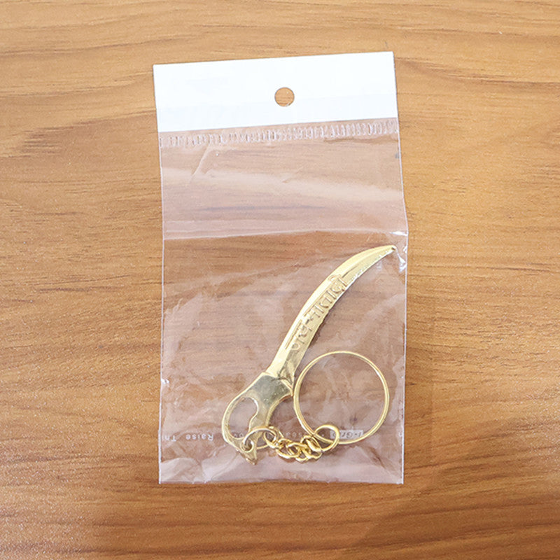 Golden Mataji Sword Style Metal Keychain