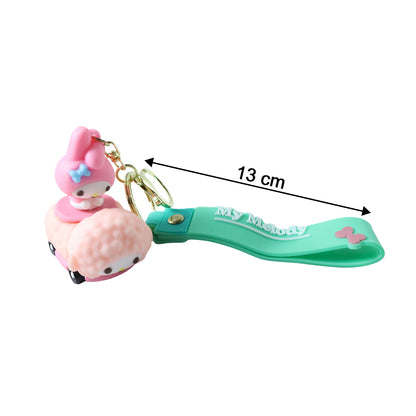 Silicone cartoon keychain accessory