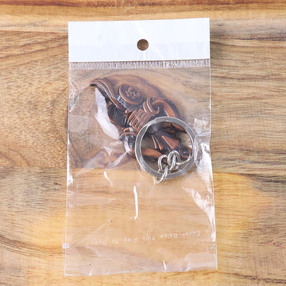 Trishul Damru Om Designer Keychain – Spiritual Antique Look Key Ring for Daily Use