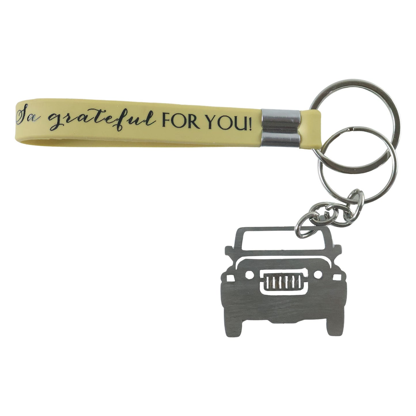 Keychain Combo with Jeep Charm and Grip Strap