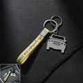 Jeep-Shaped Metal Car Keychain – Stylish Dual-Keyring Set