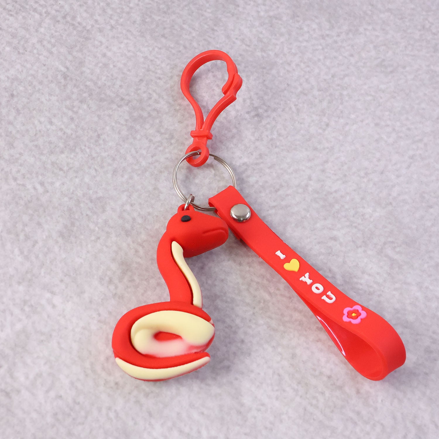 Cute Cartoon Snake Keychain (1 Pc)