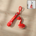 Cartoon Snake Keychain – Cute 'I Love You' Strap with Clip Hook