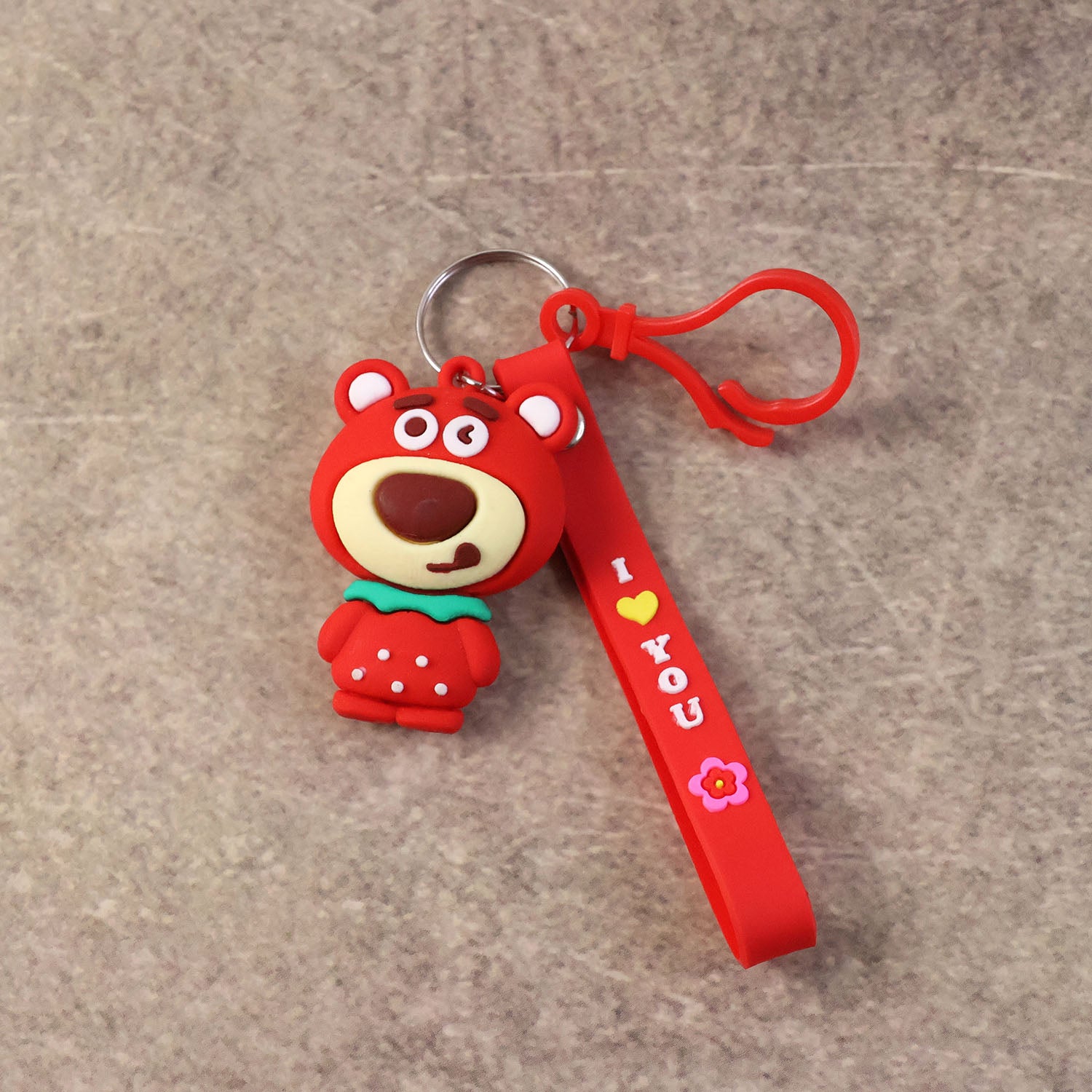 Cute Cartoon Bear Figure Keychain (1 Pc)