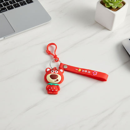 Cute Cartoon Bear Figure Keychain (1 Pc)