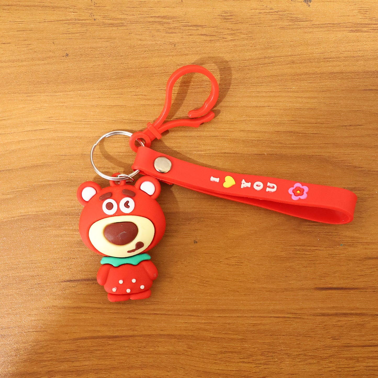 Cute Cartoon Bear Figure Keychain (1 Pc)