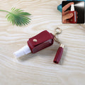 Hand Sanitizer Holder Keychain – Stylish Faux Leather with Tassel