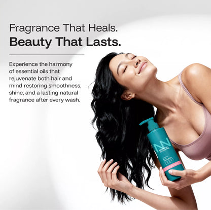 Close-up of the nourishing hair care shampoo for all hair types