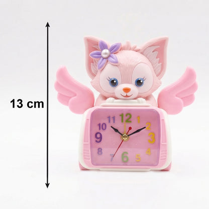 Adorable Angel Cat Car Design Kids Alarm Clock (1 Pc)