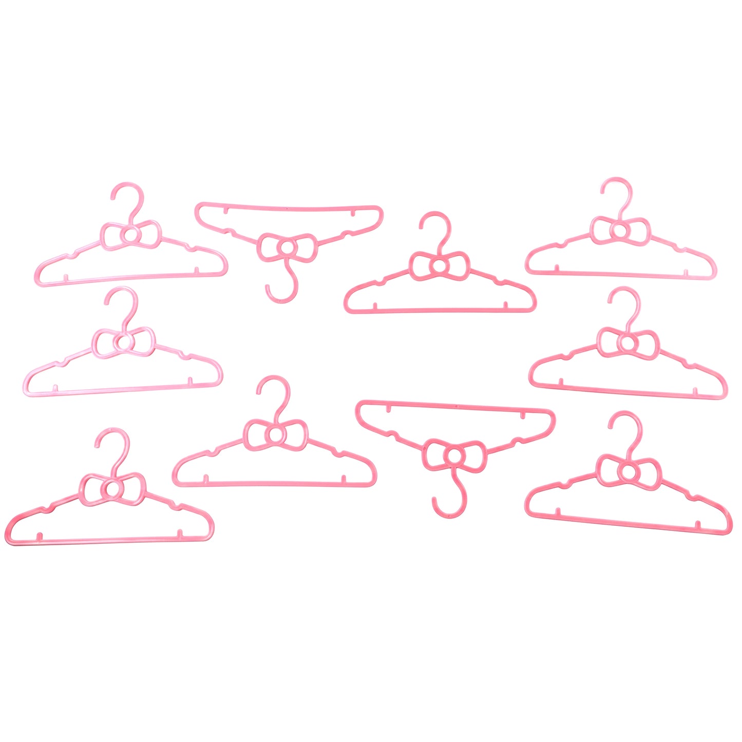 Kids Plastic Clothes Hangers Set, Cute Baby Wardrobe Hangers (10 Pcs Set)