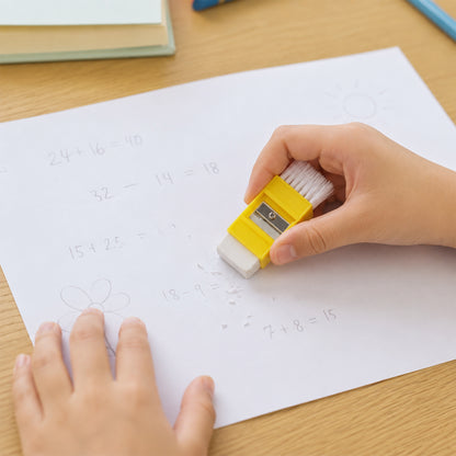 Kids Mini Stationery Set tools arranged for math study