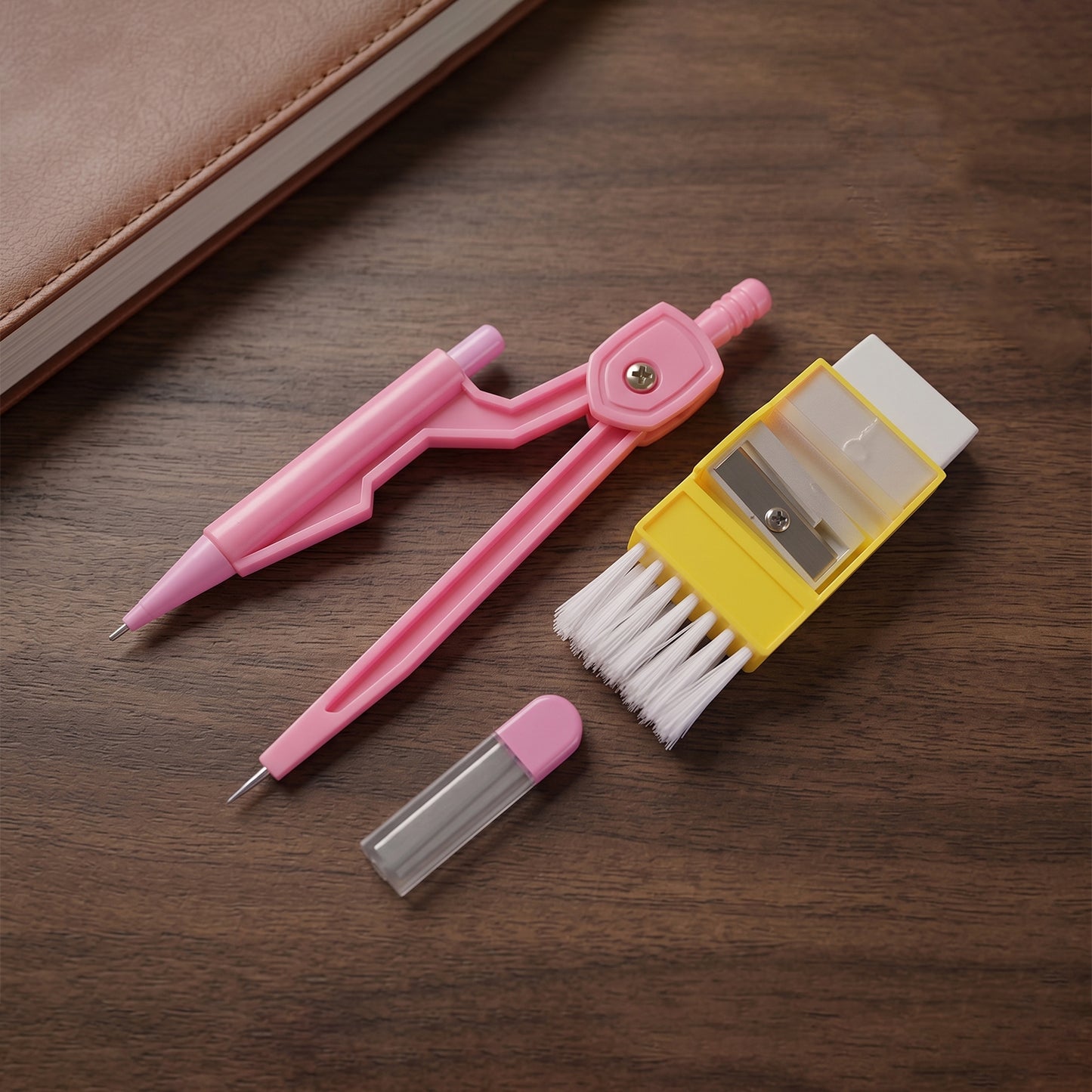 Complete Kids Mini Stationery Set with compass and protractor