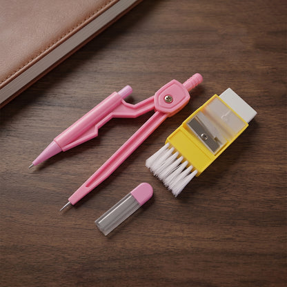 Complete Kids Mini Stationery Set with compass and protractor