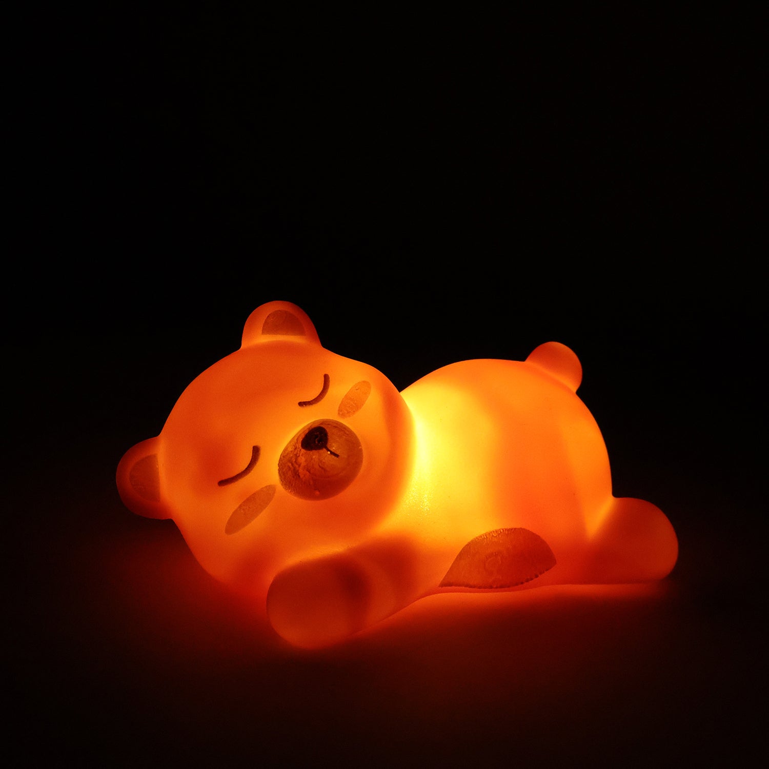 Sleeping Bear LED Night Light, Cute Silicone Bedside Lamp for Kids (1 Pc)